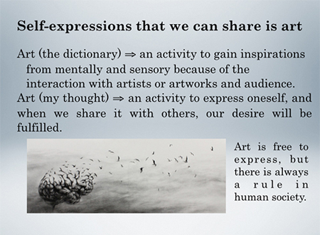 “What's Art?” by Kazuhiro Sasaki