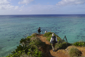 2日目は早朝から「十六羅漢岩」へ。その後、青い水の美しい丸池、元滝伏湧水を巡り、午後からはブナ林の美しい中島台レクリエーションの森を廻りました。