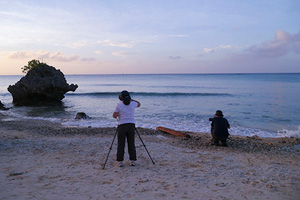 2日目は早朝から「十六羅漢岩」へ。その後、青い水の美しい丸池、元滝伏湧水を巡り、午後からはブナ林の美しい中島台レクリエーションの森を廻りました。