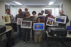 アート紙にプリントして完成