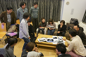 見学者の方の作品講評（中山さん、松山さん）