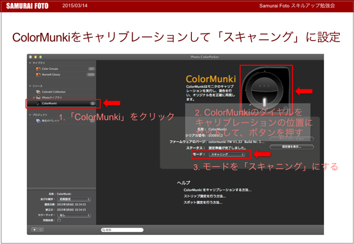 用紙の階調特性グラフのつくり方