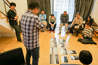 FOTO FEST レビューに持っていくプロジェクトの途中経過プレゼン（田上晃庸、佐々木一弘、上原ゼンジ、野村美和、蓮見浩明）