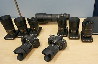 製品展示（TAMURONさん、EPSONさん、EIZOさん、CANNONさん）