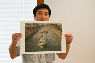 表現力向上プロジェクト「同じデータから各々のコンセプトでプリントする」羽賀さん画像（村田光司）