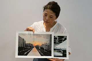 表現力向上プロジェクト「同じデータから各々のコンセプトでプリントする」羽賀さん画像（青山紀子）