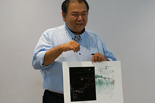 表現力向上プロジェクト「同じデータから各々のコンセプトでプリントする」羽賀さん画像（江田よしお）