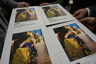 ILFOEDのFineArt Printing Solutionsについて実演と解説をしていただきました