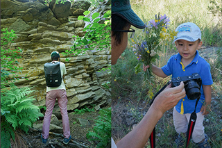 鍾乳洞の番人を撮影